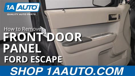 How To Remove Front Inside Door Panel Ford Escape Youtube