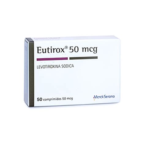 Eutirox R Levotiroxina 50 Mcg 50 Comprimidos Productos Salcobrand