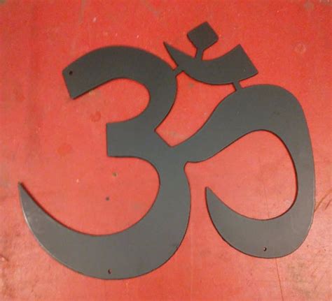 Buddhist Om Symbol 16 Metal Wall Plaque Sign Custom - Etsy