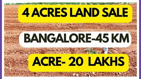 Acres Agricultural Land Sale Bangalore To Hoskote Tolls Km Only