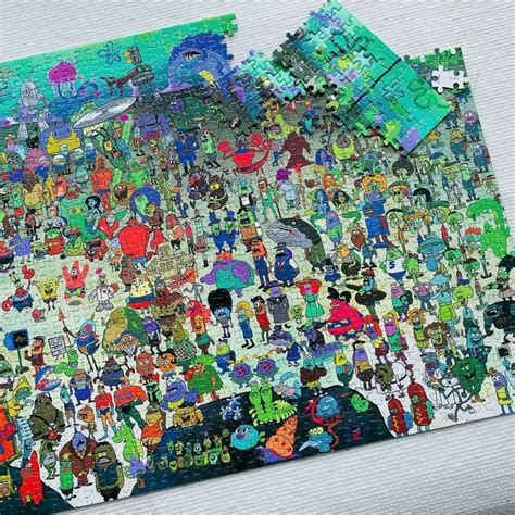Spongebob Jigsaw Puzzle Pieces Bikini Bottom Mall