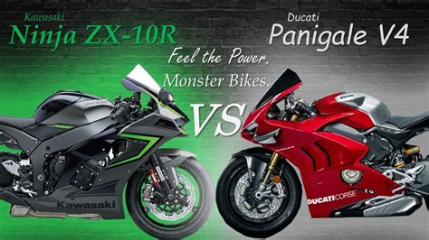 Ninja Zx 10r Vs Panigale V4 Kawasaki Ninja Zx10r Vs Ducati Panigale