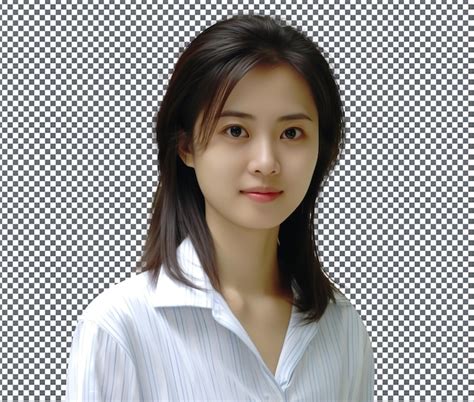 premium psd beautiful mei qing choi isolated  transparent background