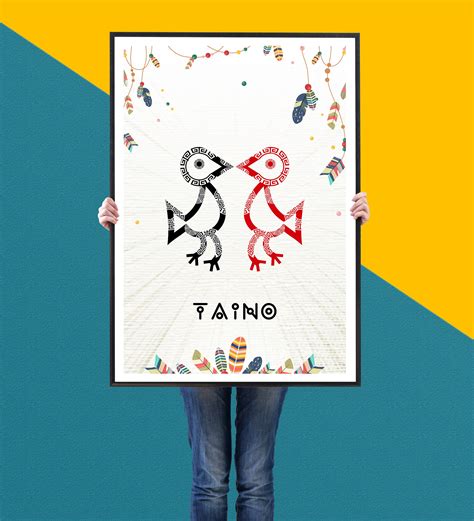 Puerto Rico Wall Art Taino Wall Art Taino Poster Taino - Etsy