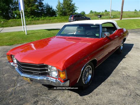 1972 Chevrolet Chevelle Malibu Convertible, Frame - Off Resto, Numbers Matching