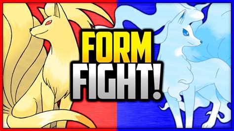 Ninetales Kanto Vs Alola Pokemon Form Fight Youtube