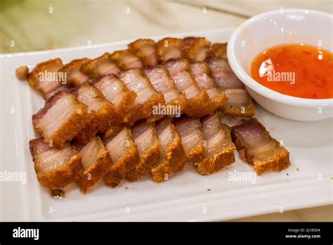 A Crispy And Delicious Chinese Traditional Cantonese Dish With Crispy