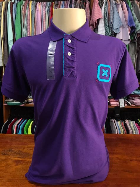 Gola Polo Masculina TXC 6606 Roxo Camisetas E Polos Masculino