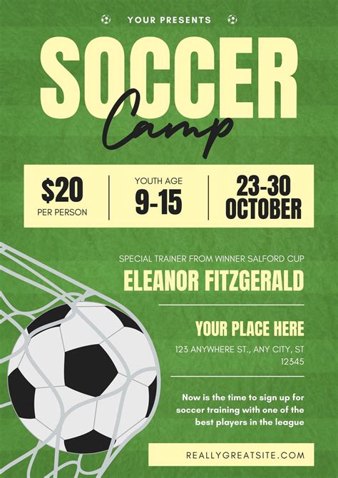 Soccer Camp Brochure