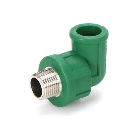 Ppr Fittings Degree Male Thread Composite Elbow China Elbow Ppr