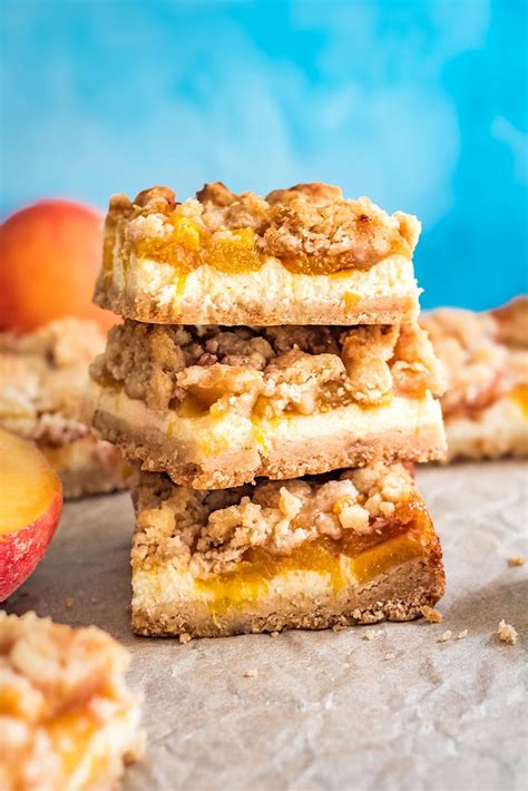 Browned Butter Peaches And Cream Bars Host The Toast