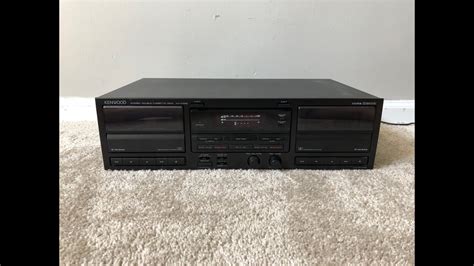 Kenwood Kx W Stereo Dual Double Cassette Deck Tape Player Youtube