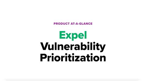 Product At A Glance Expel Vulnerability Prioritization YouTube