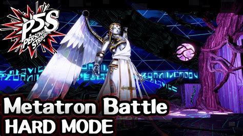 Metatron Battle Hard Mode Persona 5 Strikers Youtube