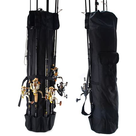 Fishing Rod Bag Oxford Cloth Reel Pole Tackle Storage Carrier Case