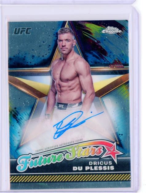 2024 Topps Chrome UFC Future Stars DRICUS DU PLESSIS AUTO Autograph