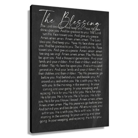 The Blessing Lyrics Wall Art Prints Poster Landscape Wall Living Room Modern Home Decor For