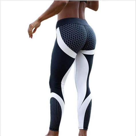 Hayoha Mesh Pattern Print Leggings Fitness Leggings For Women Sporting