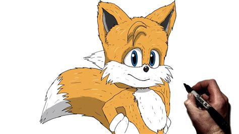 How To Draw Tails Step By Step Sonic 2 Youtube