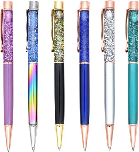 Amazon Liquid Sand Pen Ballpoint Pens 5 Pcs Metal Pen Refills