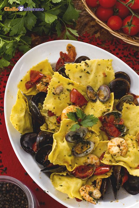 Ravioli Con Sogliola E Orata Ricetta Ricette Pasti Italiani