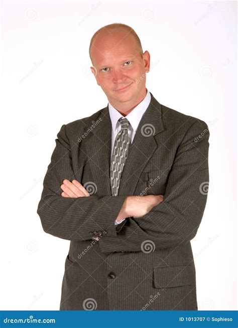 Businessman Standing Arms Crossed Stock Image Image Of Businessman