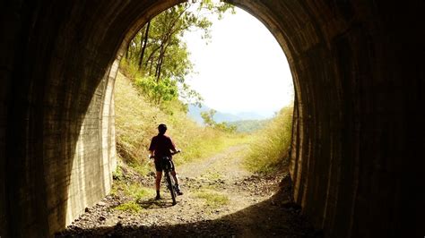 Boyne Burnett Inland Rail Trail Dawes Range Tunnel Section YouTube