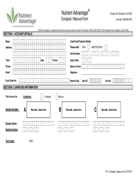 Fillable Online Compost Manure Form Fax Email Print Pdffiller