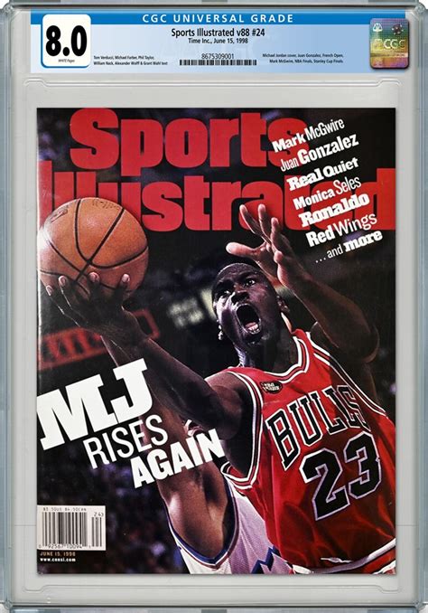 CGC Certified Sports Illustrated Paired With Jordan Jersey In Sothebys