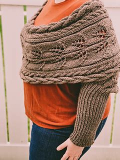 Ravelry Wrapped Up In Cables Sweater Scarf Pattern By Knitatude