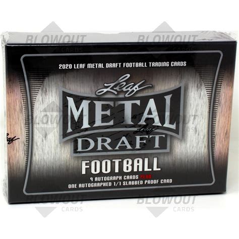 2020 Leaf Metal Draft Football Jumbo Box