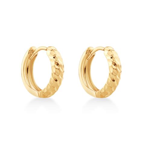 9mm Huggie Earrings In 10kt Yellow Gold