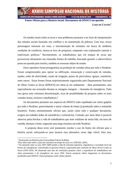 PDF Fontes Oficias para a História Social Documentos do A