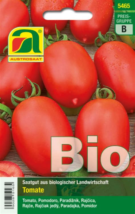 AUSTROSAAT Tomate Bio Roma VF 1 Sachet Bloomling France