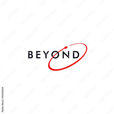 Beyond logo type word stylized font design Stock Vector | Adobe Stock