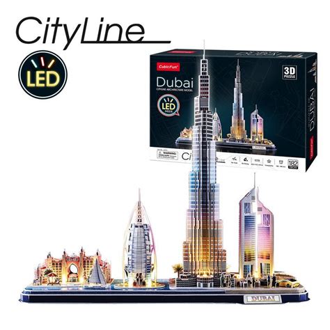 Puzzle D Dubai Led City Line World Brands