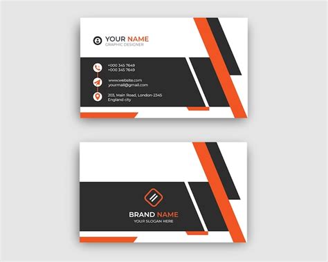 Premium Vector Modern Red And Black Business Card