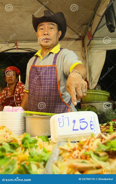 Thai Seller In The Street Market Editorial Photo Image Of Horizontal