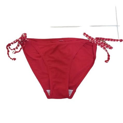 Sale Medium Red String Bikini Bottom Women S Fashion Swimwear