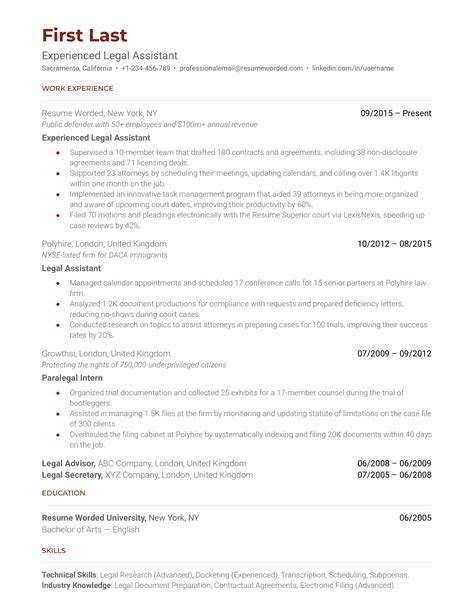 Lawyer Resume Summary Examples 8 Proven Examples Updated For 2024