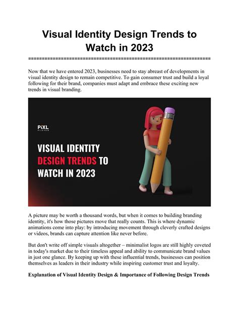 Visual Identity Design Trends to Watch in 2023 by Sales Pixlplayer - Issuu