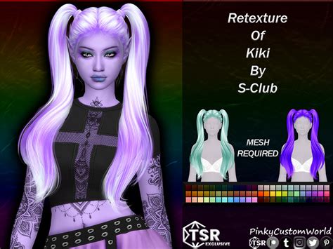 The Sims Resource - Retexture of Kiki hair by S-Club