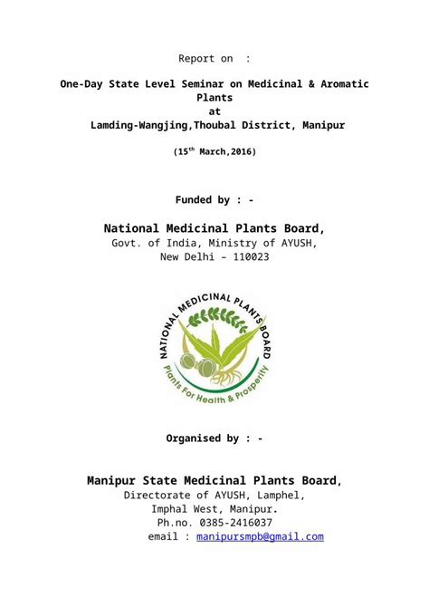 Docx Web Viewnational Medicinal Plants Board Govt Of India