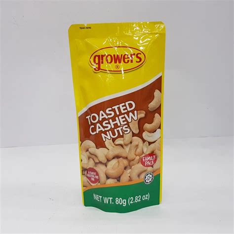 Growers Toasted Cashew Nuts G Shopee Philippines