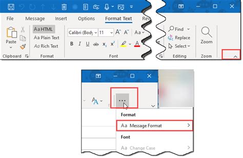 Microsoft 365 Outlook Ribbon Shows Format Text But Does Nothing Microsoft Community