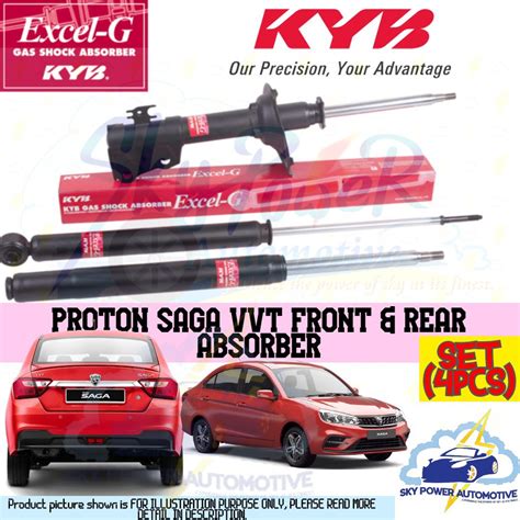 PROTON SAGA VVT KAYABA KYB EXCEL G GAS SHOCK ABSORBER FRONT 2PCS