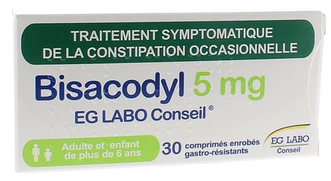 Bisacodyl 5 mg EG Labo 30 comprimés enrobés