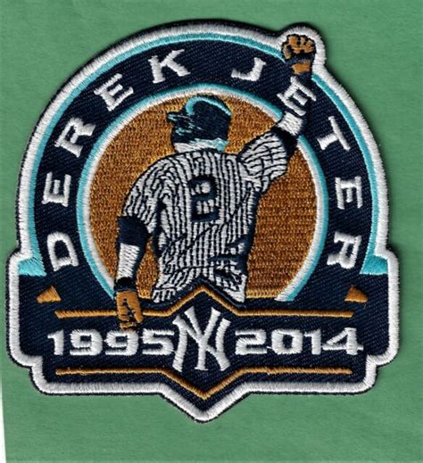 New Derek Jeter 1995 2014 3 14 X 3 14 Iron On Patch Free Shipping