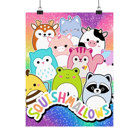 Custom Squishmallows Matte Vertical Poster Etsy