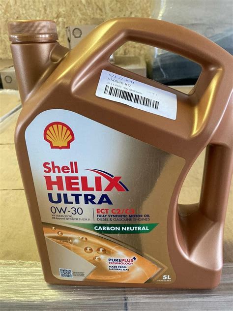 Моторное масло Shell HELIX ULTRA ECT 0W30 4л. 550046375 SHL-0W30 ...